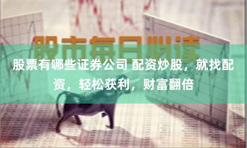 股票有哪些证券公司 配资炒股，就找配资，轻松获利，财富翻倍